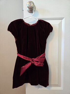 Girls size 3 months il gufo red dress